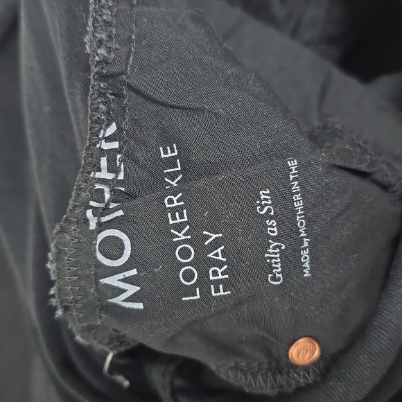 Mother The Looker Ankle Fray Jeans in Guilty As Sin (Maternity) - Picture 7 of 11